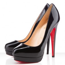 Christian Louboutin Bianca 140mm Platformy Czarne Christian Louboutin Bianca 140mm Platformy Czarne