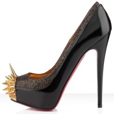 Christian Louboutin Asteroid 140mm Platformy Czarne