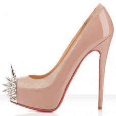 Christian Louboutin Asteroid 140mm Platformy Nude