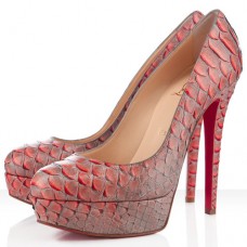 Christian Louboutin Bianca 140mm Platformy Mandarin Red Christian Louboutin Bianca 140mm Platformy Mandarin Red