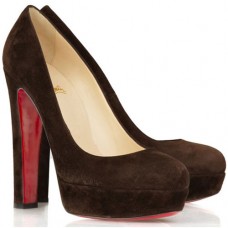 Christian Louboutin Bianca 140mm Platformy Czekoladowe Christian Louboutin Bianca 140mm Platformy Czekoladowe