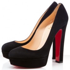 Christian Louboutin Bianca 140mm Platformy Czarne Christian Louboutin Bianca 140mm Platformy Czarne