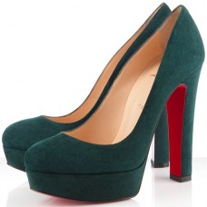 Christian Louboutin Bianca 140mm Platformy Zielone