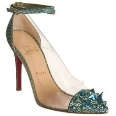 Szpilki Christian Louboutin Pivichic 120mm w kolorze zielonym