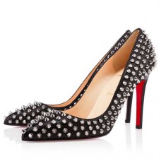 Szpilki Christian Louboutin Pigalle Spikes 100mm, czarne