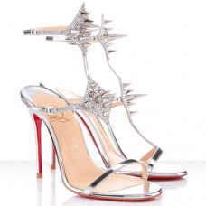 Sandały Christian Louboutin Lady Max 100mm Argento Sandały Christian Louboutin Lady Max 100mm Argento