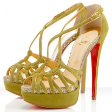 Sandały Christian Louboutin Mignons 140 mm Chartreuse Sandały Christian Louboutin Mignons 140 mm Chartreuse