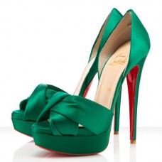 Sandały Christian Louboutin Volpi 140mm Emeraude