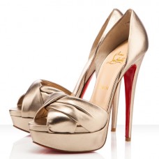 Sandały Christian Louboutin Volpi 140mm Platinum