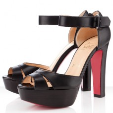 Sandały Christian Louboutin Woodaola 120 mm, czarne Sandały Christian Louboutin Woodaola 120 mm, czarne