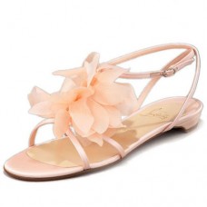 Sandały Christian Louboutin Petal Crepe w kolorze różowym