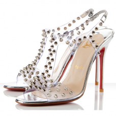Sandały Christian Louboutin J-Lissimo 100mm w kolorze srebrnym Sandały Christian Louboutin J-Lissimo 100mm w kolorze srebrnym
