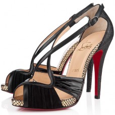Sandały Christian Louboutin Divinoche 120mm, czarne Sandały Christian Louboutin Divinoche 120mm, czarne