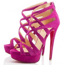 Sandały Christian Louboutin Balota 140mm Rose Matador Sandały Christian Louboutin Balota 140mm Rose Matador