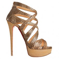 Sandały Christian Louboutin Balota 140mm Python Sandały Christian Louboutin Balota 140mm Python