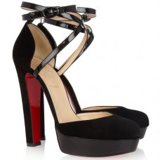 Sandały Christian Louboutin La Favorita 140mm, czarne Sandały Christian Louboutin La Favorita 140mm, czarne