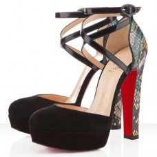 Sandały Christian Louboutin La Favorita 140mm w kolorze zielonym Sandały Christian Louboutin La Favorita 140mm w kolorze zielonym