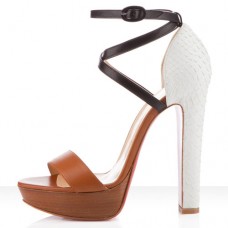 Sandały Christian Louboutin Summerissima 140 mm brązowe