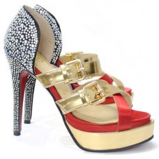 Sandały Christian Louboutin Ambertina 140 mm Mandarin Red