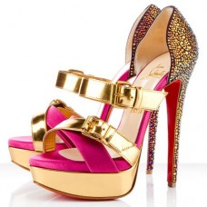 Sandały Christian Louboutin Ambertina 140 mm Różowy Matador