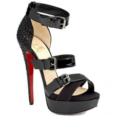 Sandały Christian Louboutin Ambertina 140 mm czarne