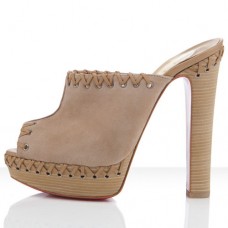 Sandały Christian Louboutin Sablina 140mm Taupe