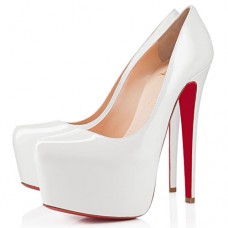 Christian Louboutin Daffodile 160mm Platformy Off White
