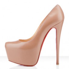 Christian Louboutin Daffodile 160mm Platformy Beżowe
