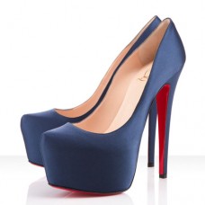 Christian Louboutin Daffodile 160mm Platformy Niebieskie