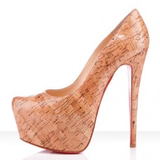 Christian Louboutin Daffodile 160mm Platformy Naturalne