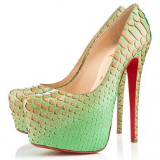 Christian Louboutin Daffodile 160mm Platformy Menthe