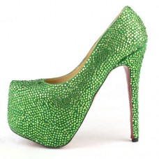 Christian Louboutin Daffodile 160mm Platformy Zielone Christian Louboutin Daffodile 160mm Platformy Zielone