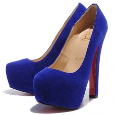 Christian Louboutin Daffodile 160mm Platformy Niebieskie