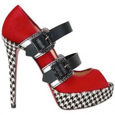 Christian Louboutin Bikiki 140mm Mary Jane Pumps Red