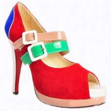 Christian Louboutin Lillian 140mm Mary Jane Pumps Multicolor