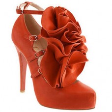 Christian Louboutin Dillian 120mm Mary Jane Pumps Orange