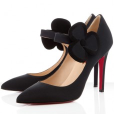 Christian Louboutin Pensee 100mm Mary Jane Pumps Black