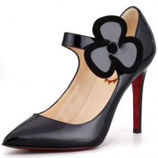 Christian Louboutin Pensee 100mm Mary Jane Pumps Black