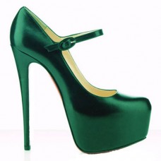 Christian Louboutin Lady Daf 160mm Mary Jane Pumps Green