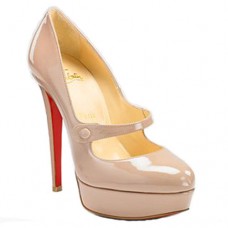 Czółenka Christian Louboutin Relika 140 mm Mary Jane w kolorze różowym