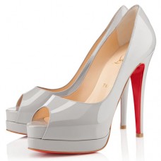 Czółenka Christian Louboutin Altadama 140 mm Souris z odkrytymi palcami