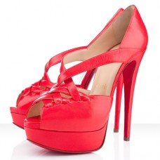 Christian Louboutin Lady Gorset 140mm Czółenka z odkrytym palcem Mandarin Red Christian Louboutin Lady Gorset 140mm Czółenka z odkrytym palcem Mandarin Red