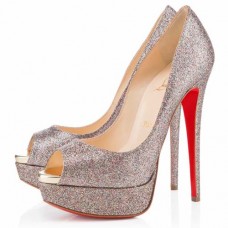 Christian Louboutin Lady 140mm Peep Toe Pumps Multicolor Christian Louboutin Lady 140mm Peep Toe Pumps Multicolor