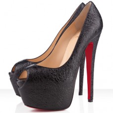 Christian Louboutin Highness 160mm Peep Toe Pumps Black Christian Louboutin Highness 160mm Peep Toe Pumps Black