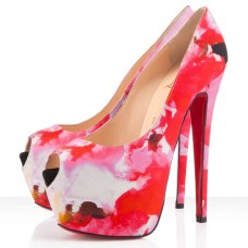 Szpilki Christian Louboutin Highness 160 mm z odkrytym palcem, różowe