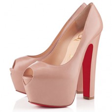 Christian Louboutin Shameless 160mm Peep Toe Pumps Nude Christian Louboutin Shameless 160mm Peep Toe Pumps Nude