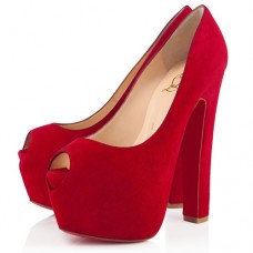 Christian Louboutin Shameless 160mm Peep Toe Pumps Red Christian Louboutin Shameless 160mm Peep Toe Pumps Red