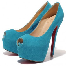 Christian Louboutin Highness 160mm Peep Toe Pumps Caraibes Christian Louboutin Highness 160mm Peep Toe Pumps Caraibes
