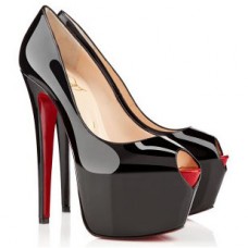 Christian Louboutin Highness 160mm Peep Toe Pumps Black Christian Louboutin Highness 160mm Peep Toe Pumps Black