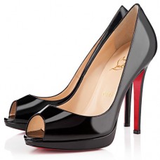 Szpilki Christian Louboutin Yolanda Spikes 120 mm z odkrytym palcem, czarne Szpilki Christian Louboutin Yolanda Spikes 120 mm z odkrytym palcem, czarne